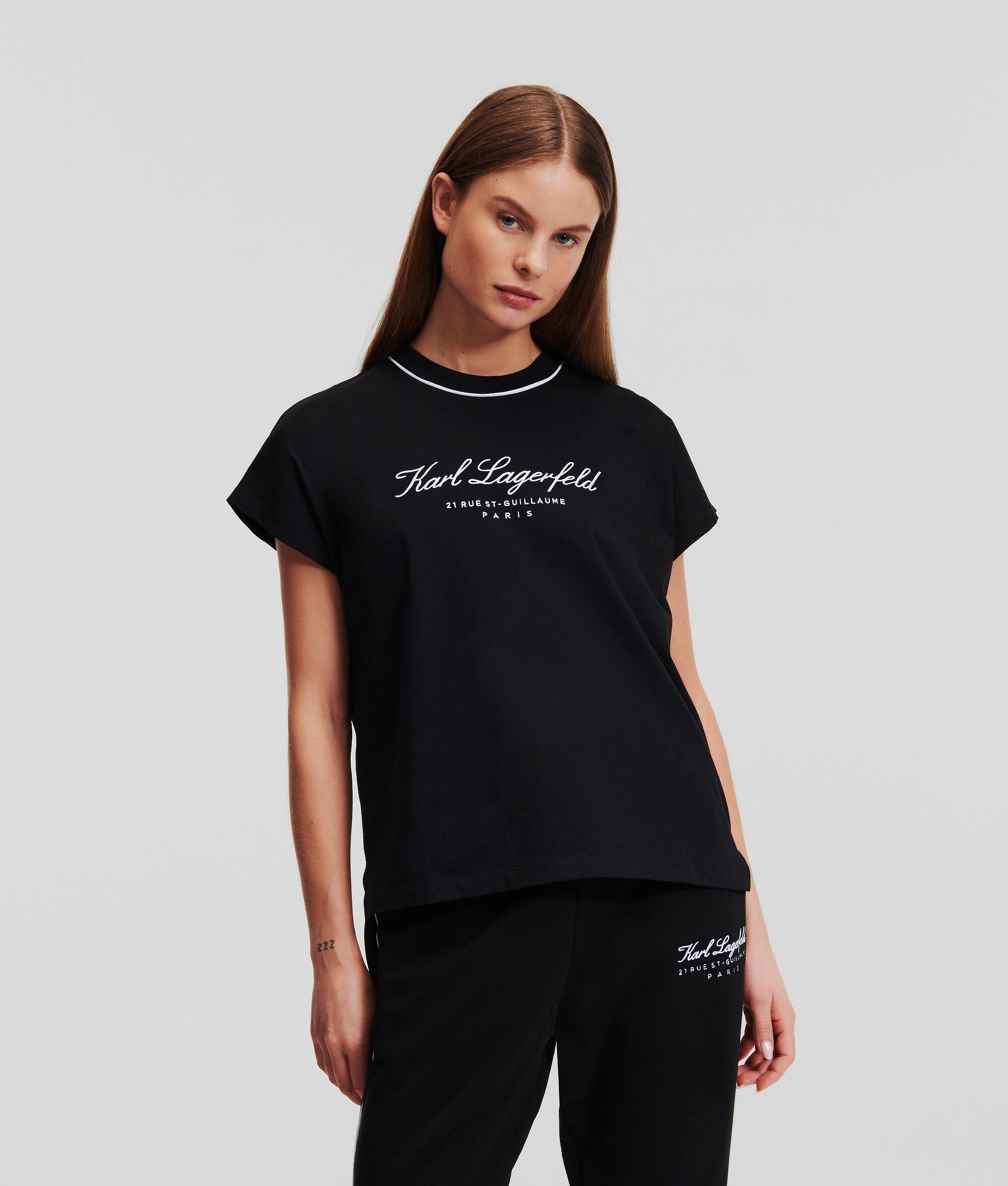 (image for) Stunning HOTEL KARL CAP SLEEVE LOUNGEWEAR T-SHIRT